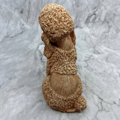 1984 Classic Critters Pink Poodle Statue Cast Resin 5x7" TJ2