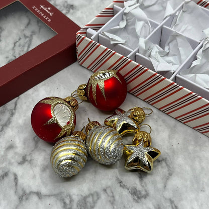 Hallmark: Miniature Decorative Ornaments Set of 6 Keepsake Ornaments 2018 OT1