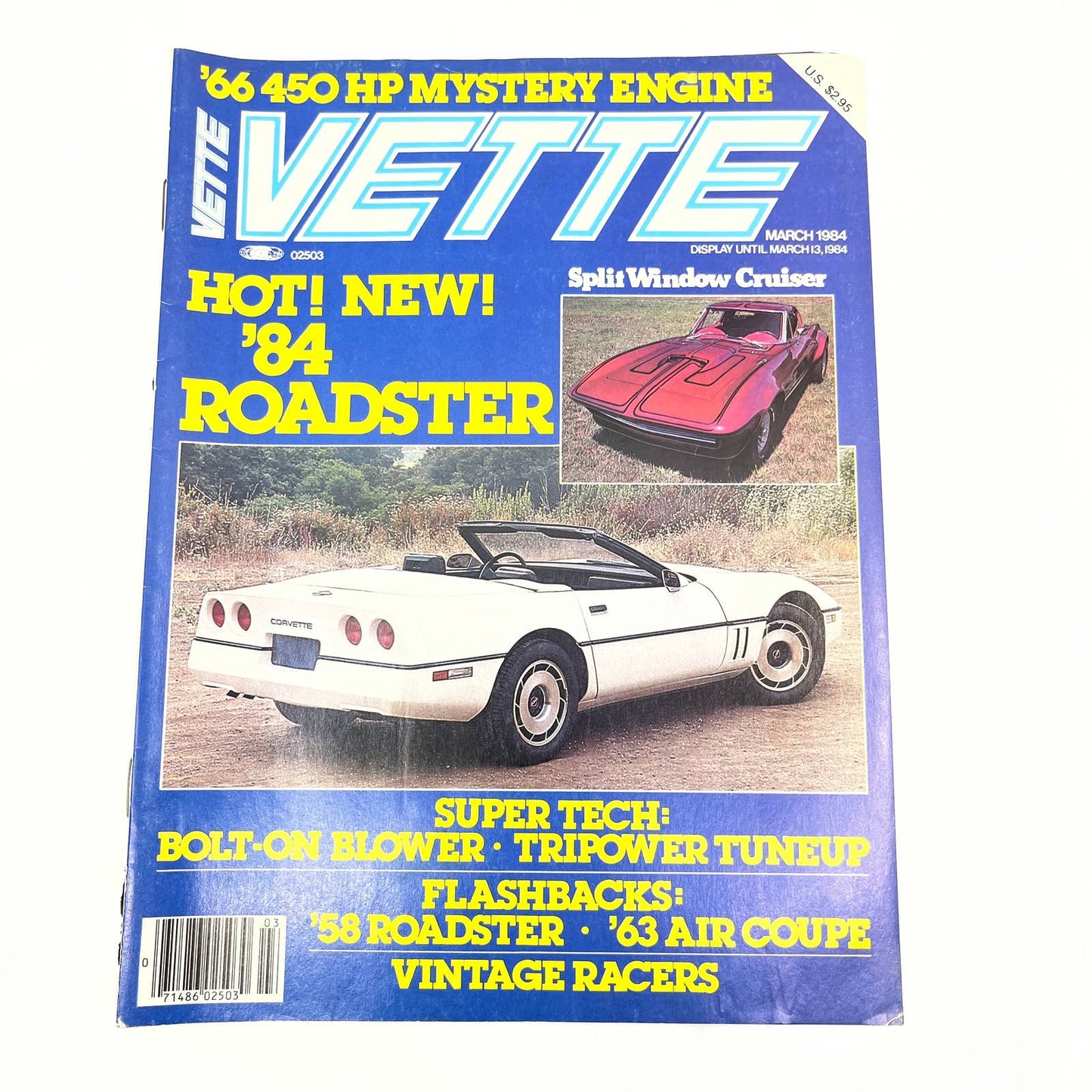 1984 Feb/Mar - VETTE Magazine Corvette 84 CONVERTIBLE SCREW-ON SUPERCHARGER TG1