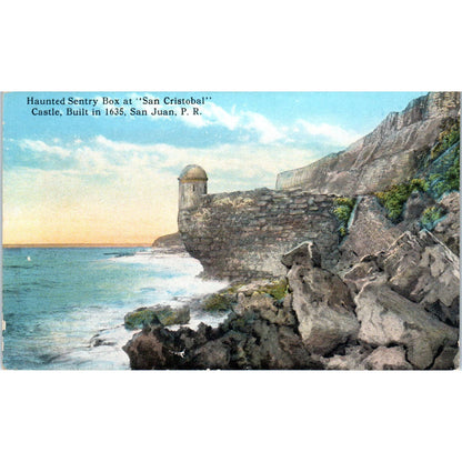 Haunted Sentry Box At Fort San Cristobal San Juan Puerto Rico - Original Postcard TJ9-P1