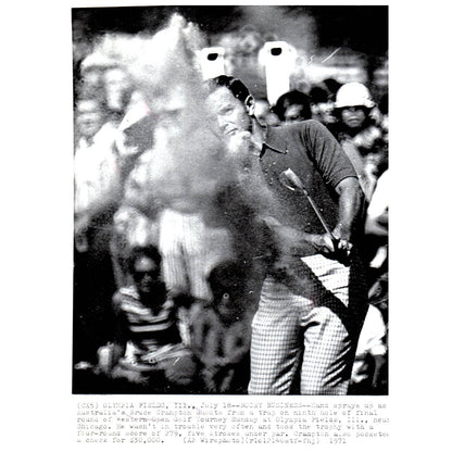 1971 Press Photo Golf Bruce Crampton Western Open at Olympia Fields 8x10" AD2
