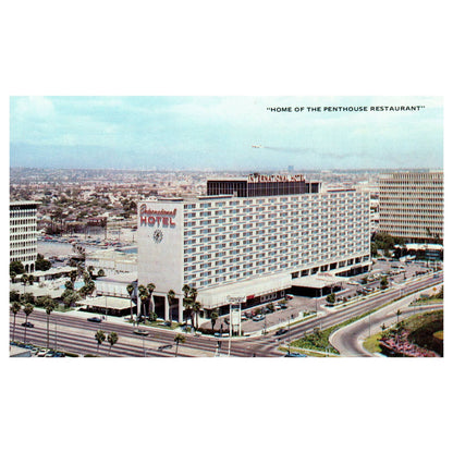 Vintage Postcard - Los Angeles International Hotel Aerial View TJ6-1