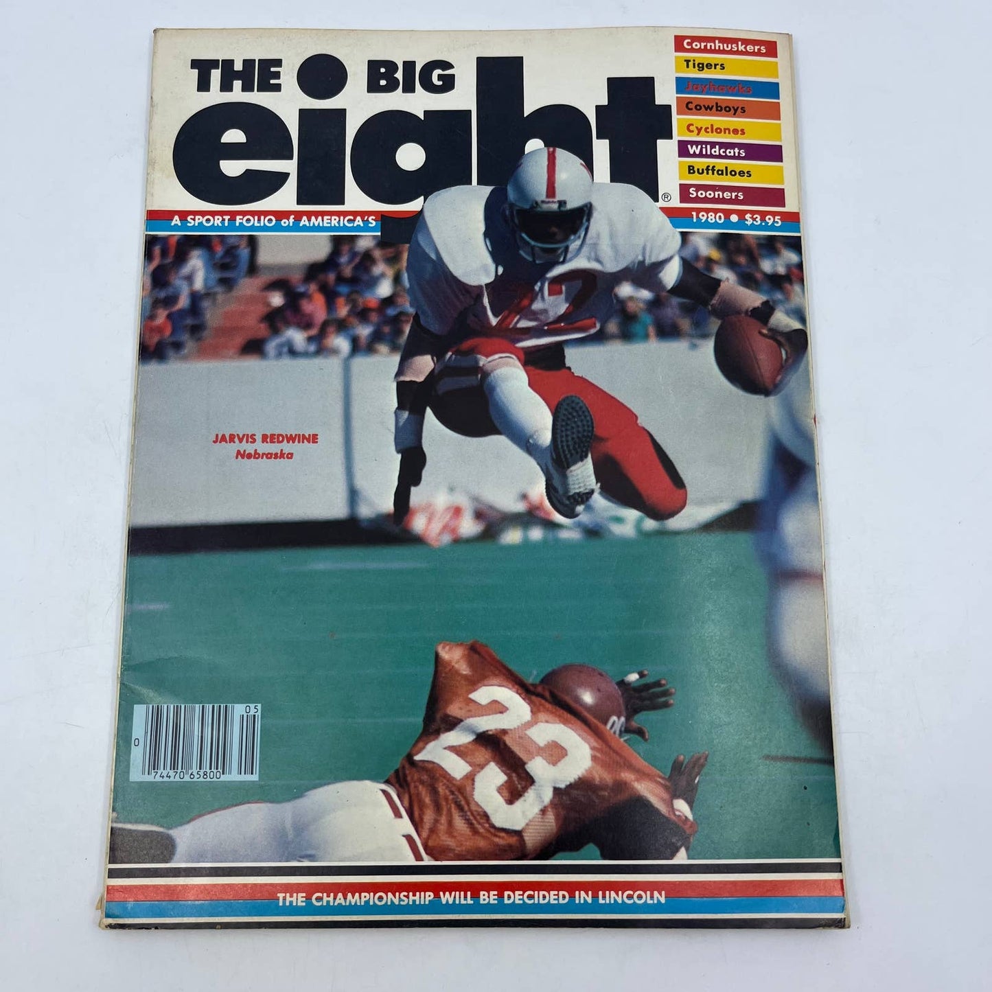 1980 Big Eight Football Special Magazine Jarvis Redwine Nebraska Cornhuskers TH6
