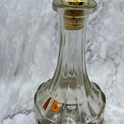 c1950 Decanter with Stopper, Old Cabin Still Bourbon Bottle TC4