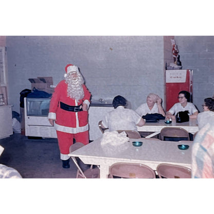1964 Original Color Slide Christmas Santa Nurses Set of 2 2x2 TK2-S4-28