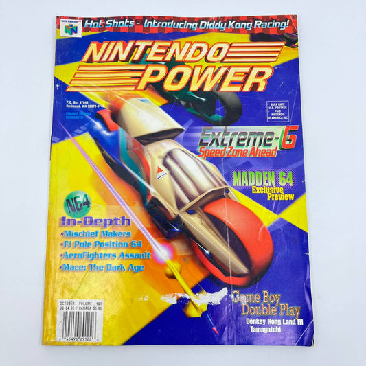 Nintendo Power Magazine Volume 101 October 1997 Extreme G Madden 64 Poster TE9