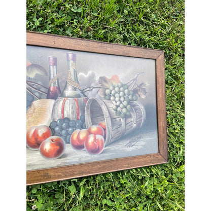 Antique Vintage H Hadland Chromolithograph Print Wall Art Framed