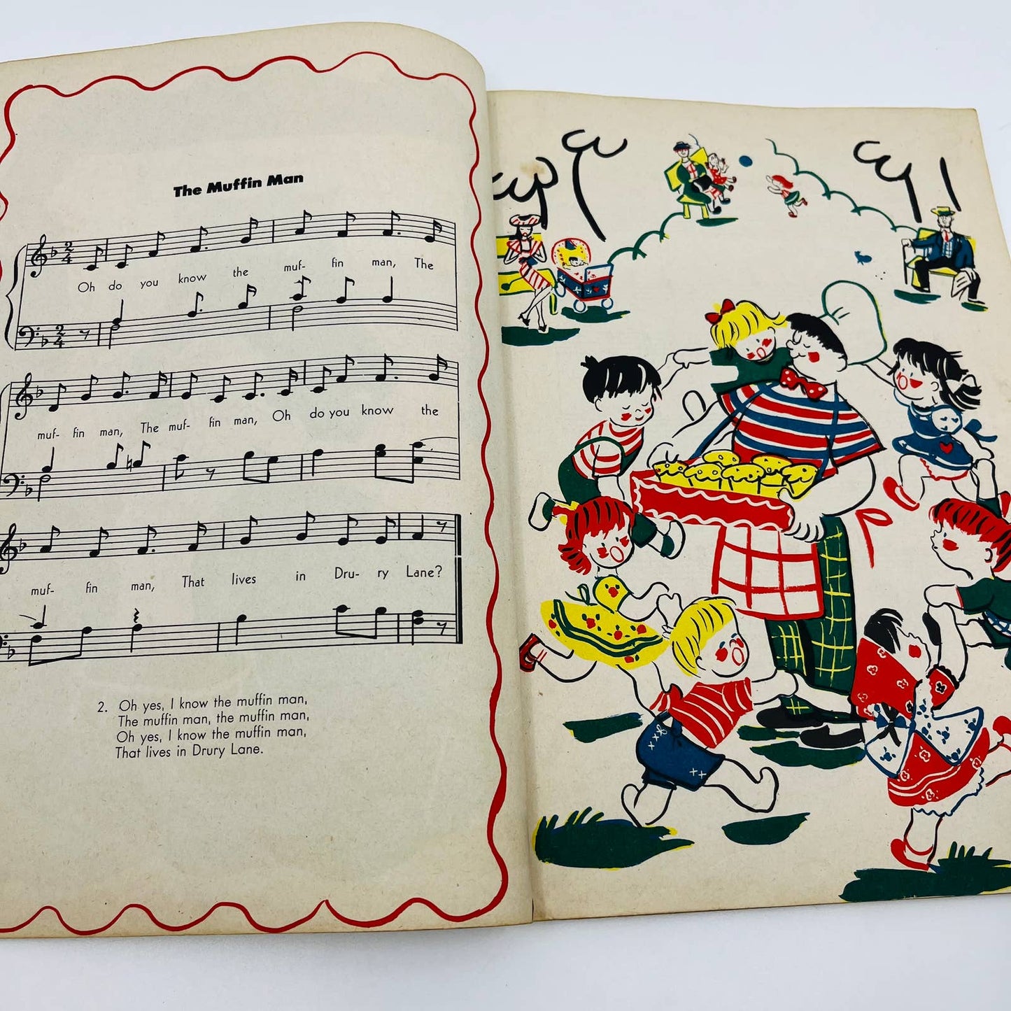 1945 First Nursery Songs Sheet Music Book Fini Lenore Rose Smith M1