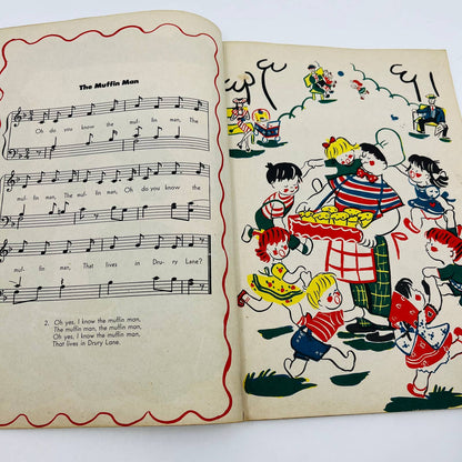 1945 First Nursery Songs Sheet Music Book Fini Lenore Rose Smith M1