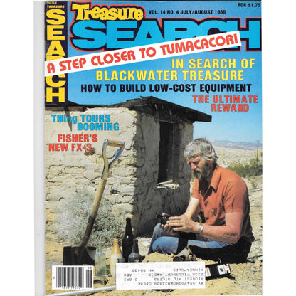 Treasure Search Magazine 1986 July/Aug Metal Detecting Gold Diamonds M2