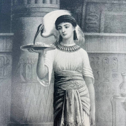 1880s Victorian Print Engraving Thomas Moore Epicurean ALETHE PRIESTESS OF ISIS