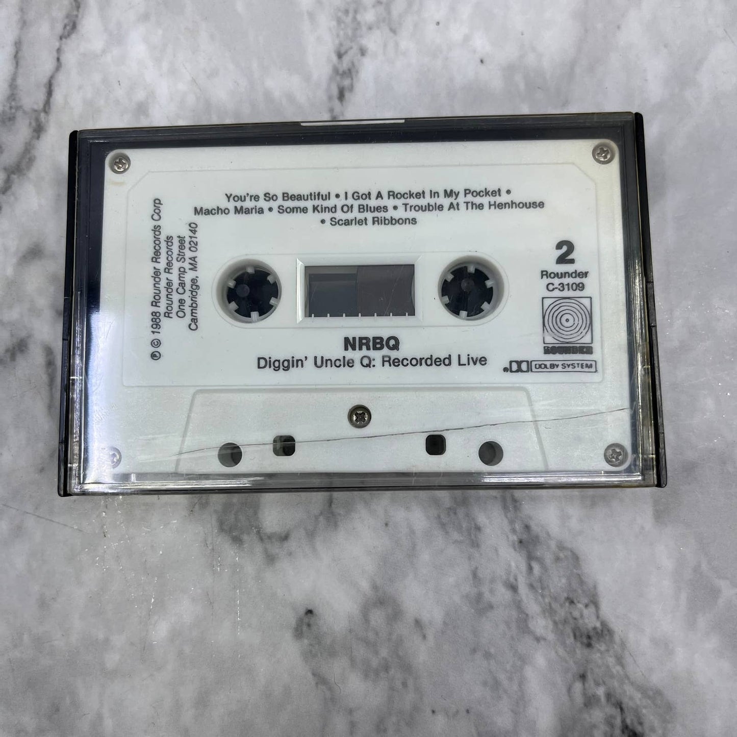 NRBQ Diggin Uncle Q Recorded Live Cassette Tape No Jacket TJ6-76