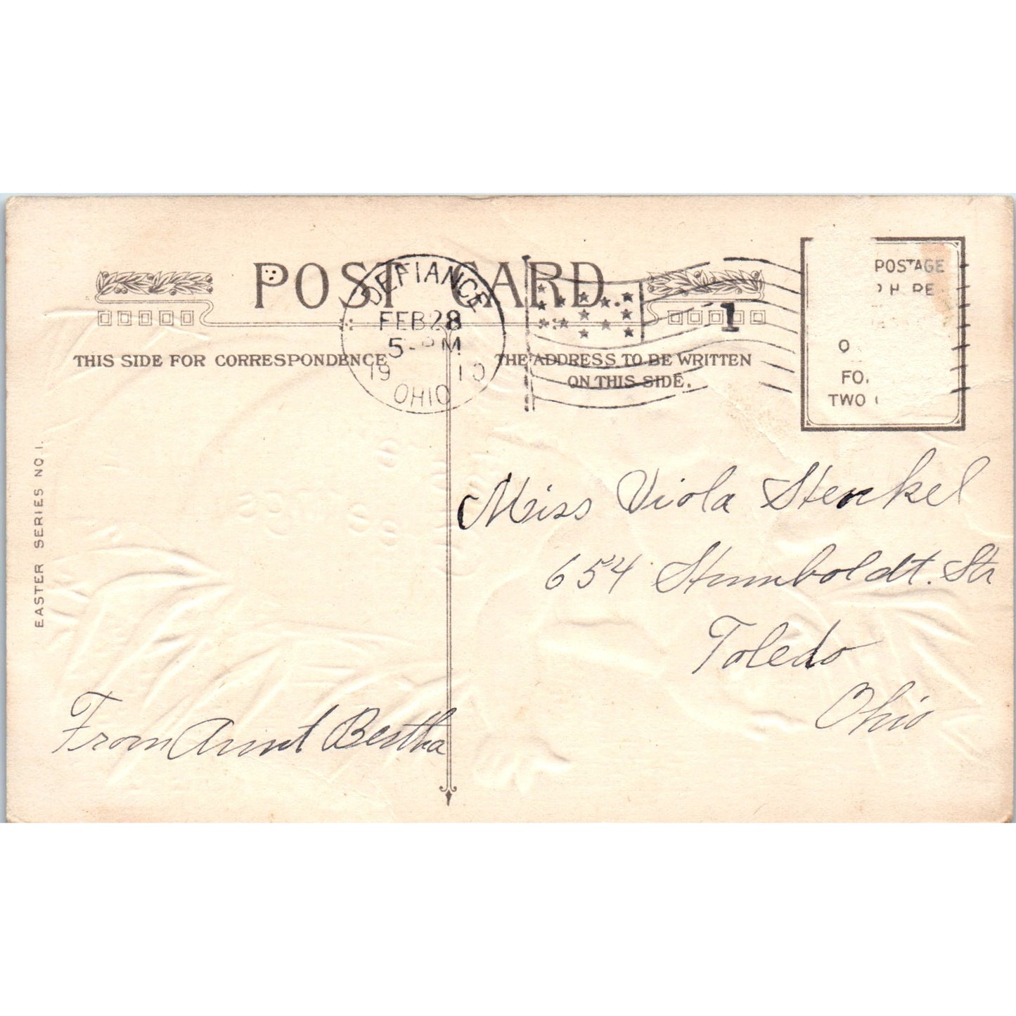 Easter Baby Cherub Cupid Hatching from Egg 1910 Winsch Original Postcard P1-13