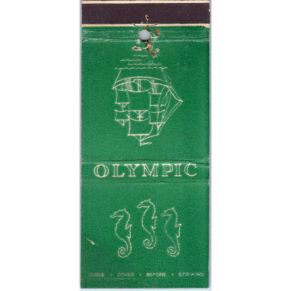 Olympic Hotel Marine Room Seattle Washington Advertising Matchbook Cover SA1-M11