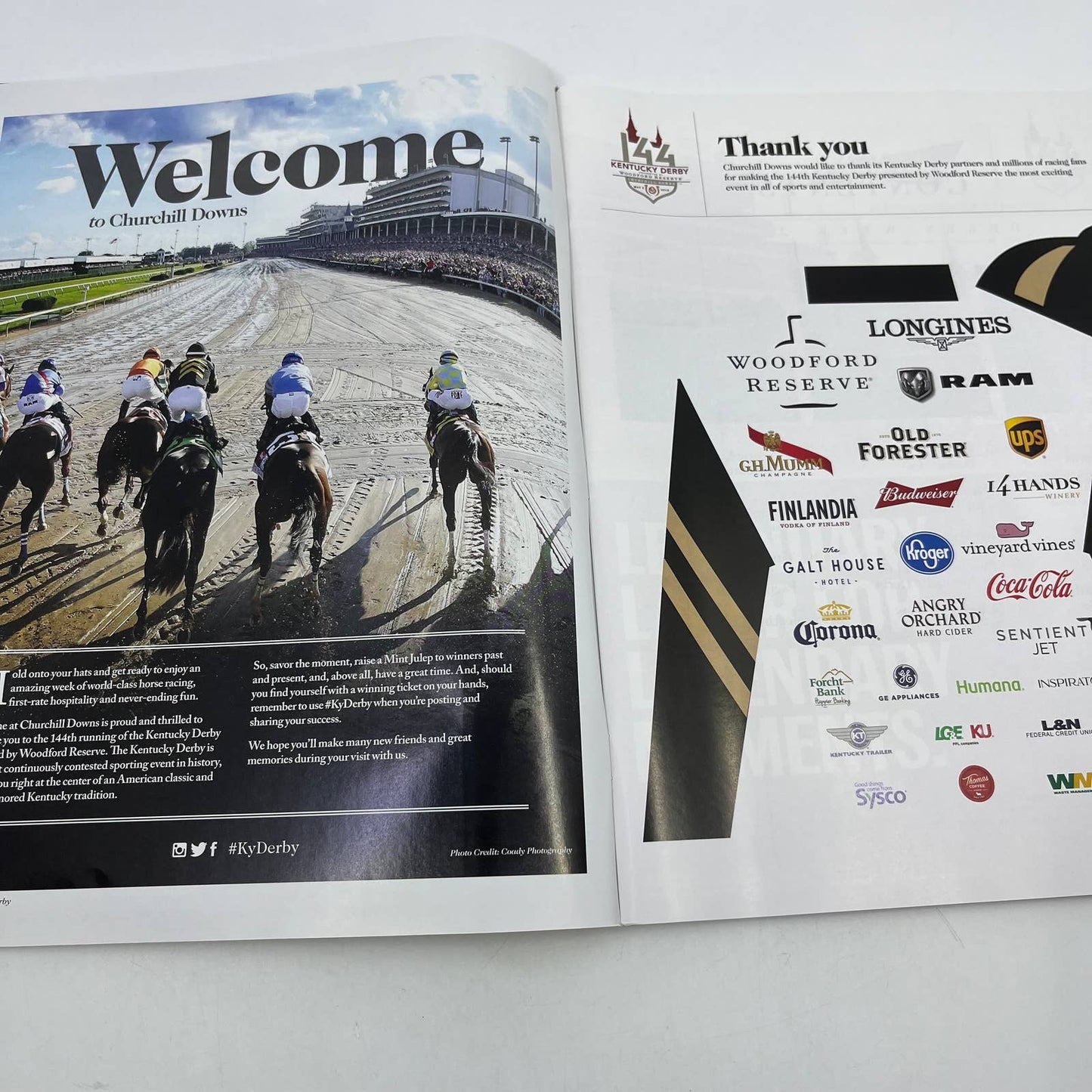 Kentucky Derby Official Program 144th Saturday May 5, 2018 Churchill Downs TH7