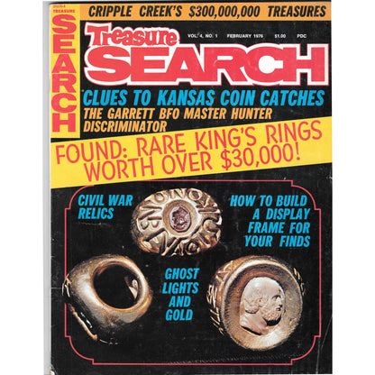 Treasure Search Magazine - Treasure Hunting Metal Detecting Feb 1976 M3