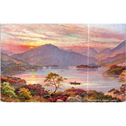 Killarney The Upper Lake Raphael Tuck Oilette Original Postcard TK1-P17