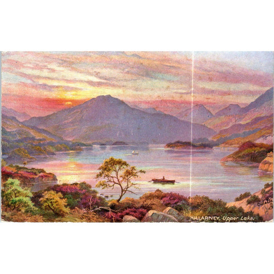 Killarney The Upper Lake Raphael Tuck Oilette Original Postcard TK1-P17