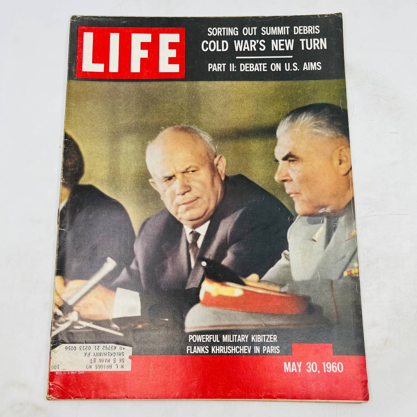 Vintage May 30, 1960 LIFE Magazine - Khrushchev in Paris TA8