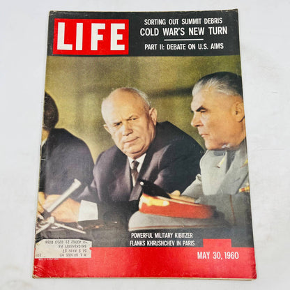 Vintage May 30, 1960 LIFE Magazine - Khrushchev in Paris TA8