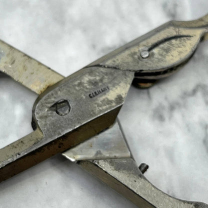 Vtg Monarch Kut Ezy Buttonhole Scissors Shears w/Depth Adjuster Germany SE9