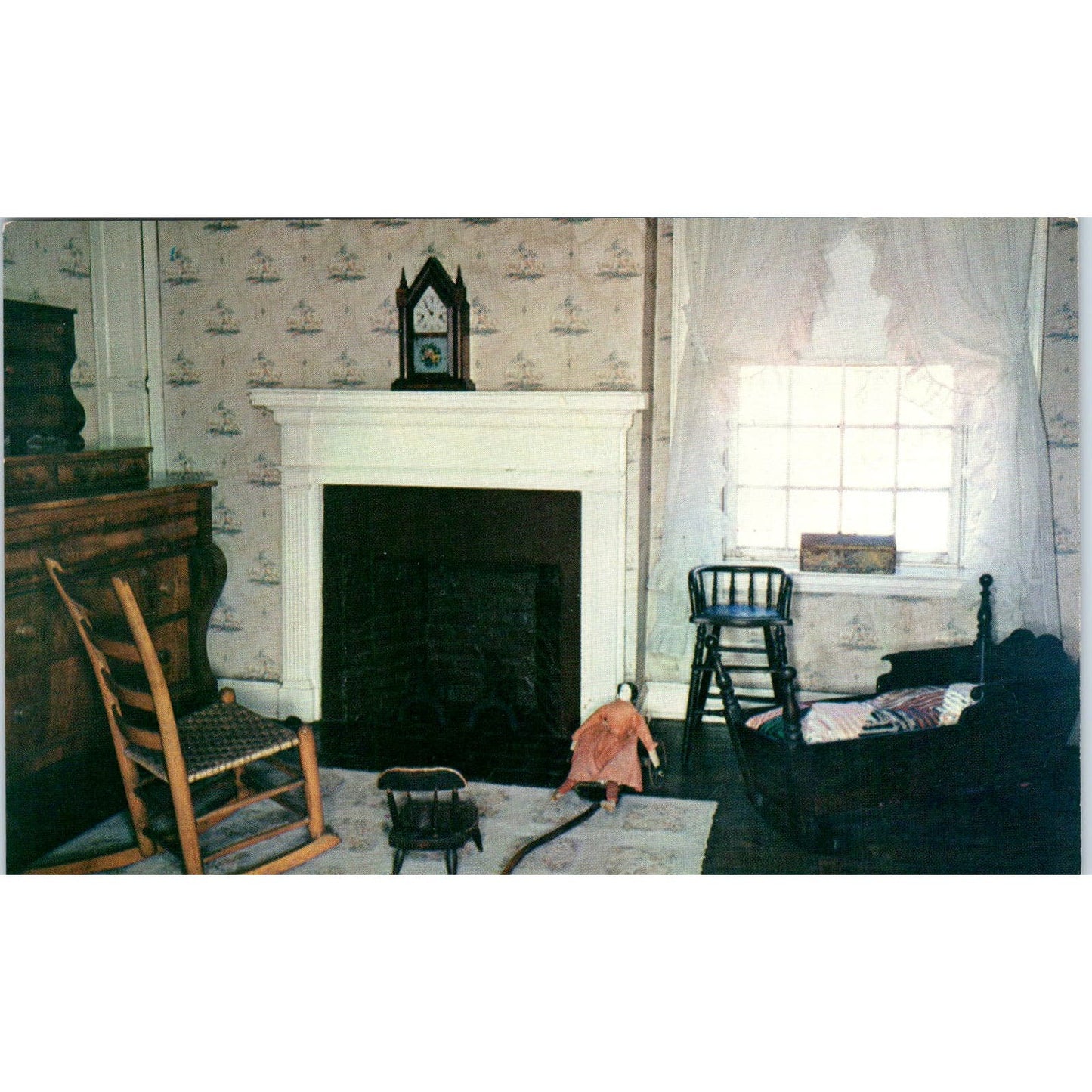 William Henry Harrison Home Nursery Grouseland Vincennes Original Postcard PB9