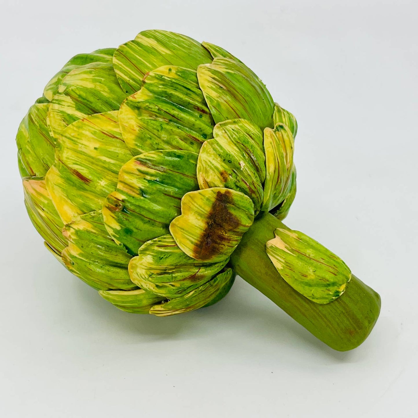 Realistic Artificial Fake Food Prop - Green Artichoke Bloom 6” TB2