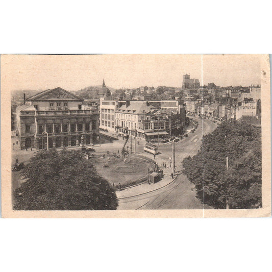 Liège Carrefour Boulevard de la Sauvenière Original Postcard P1-15