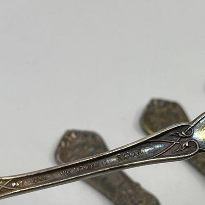 1907 WM Rodgers Silverplate Grenoble Pattern 6" Teaspoon Set of 7 TH8