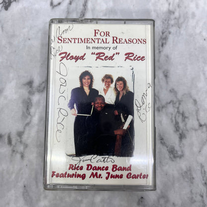 Rice Dance Band in Memory of Floyd Red Rice SIGNED Cassette Tape TD9-60