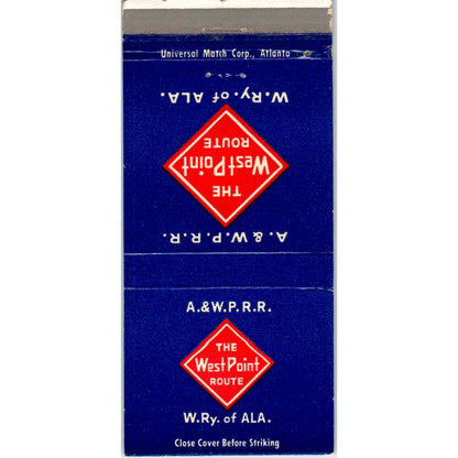 The West Point Route Crescent & Piedmont Ltd Advertising Matchbook Cover SA1-M6