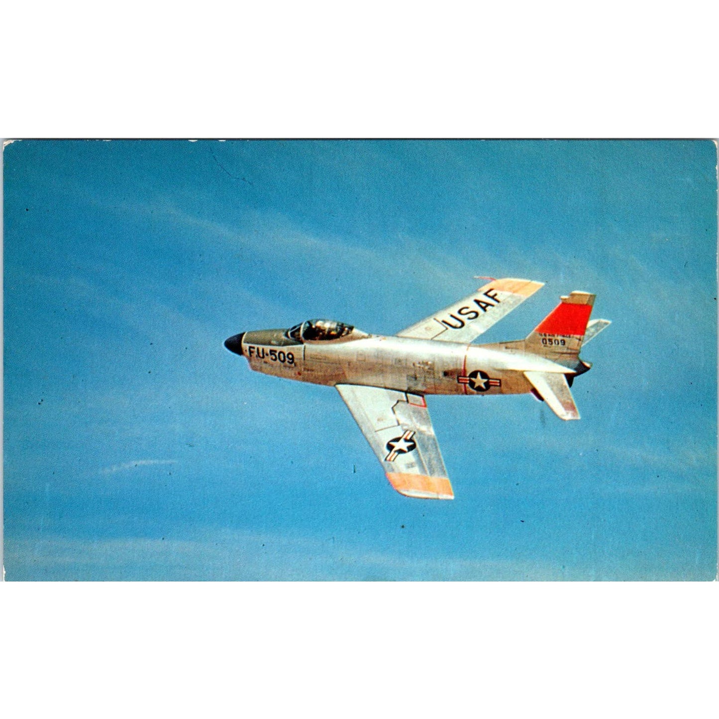 Vintage Postcard North American F-86d Sabre-Jet EA3