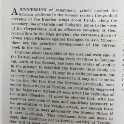 Scientific American Magazine August 1916 WWI Our Army Machine Gun Vehicle TH6