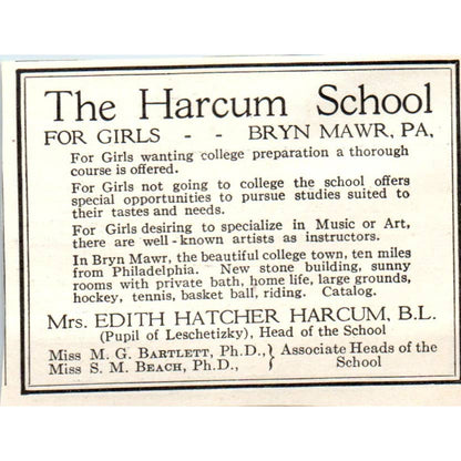 c1920 Harper's Magazine Ad - Mercersburg Academy William Mann Irvine PA EA3-1