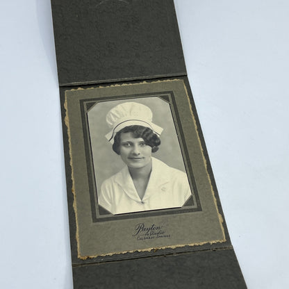 c1900 Victorian Nurse in Bonnet Coif Photo Payton Studio Colorado Springs H4-6