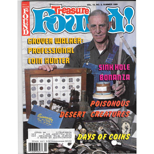 Treasure Found! Magazine 1989 Summer Metal Detecting Gold Diamonds M2