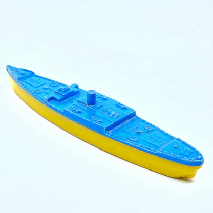 Vintage 1950’s Thomas Toy Plastic Battleship 5-1/2” Toy Ship SD7