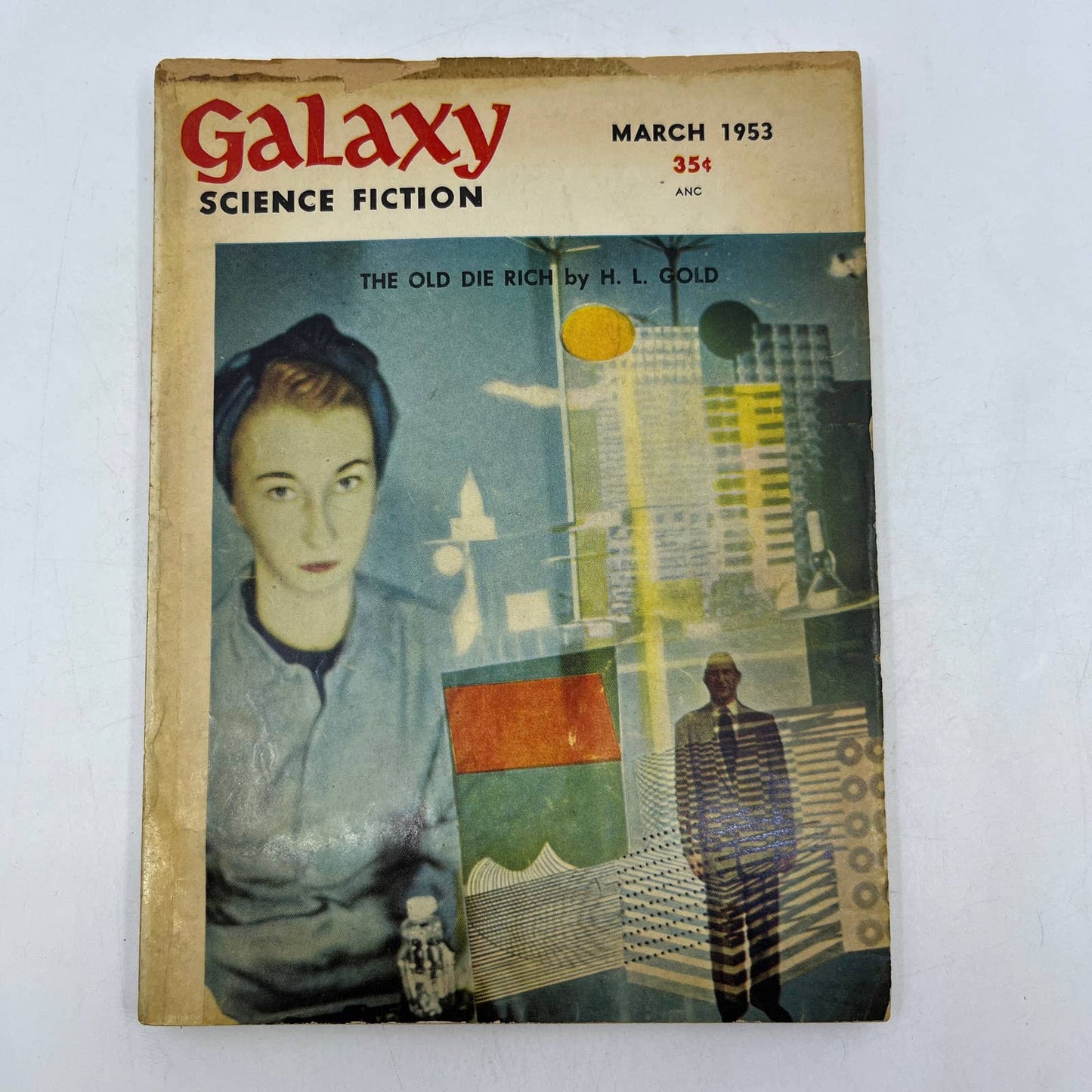 Vintage GALAXY Science Fiction Pulp Digest Magazine March 1953 Vol 5 # 6 TC1