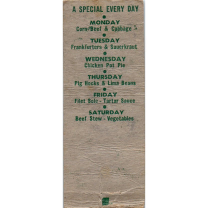 Roselli's Restaurant Bar & Grill Kansas City MO Advertising Matchbook MM9-5
