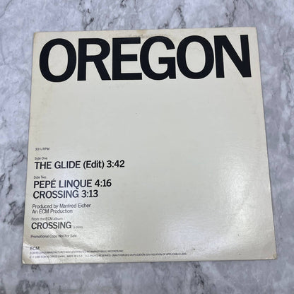 Oregon The Glide PROMO Record Jazz ECM 1985 12" 33 ⅓ RPM TJ4