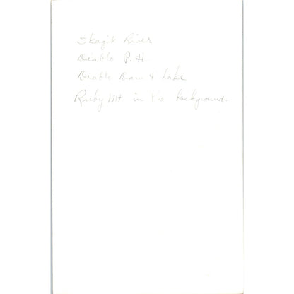 Vtg Postcard Seattle Skagit Power Project Diablo Dam & Lake Washington TD9-W2