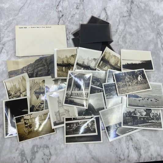 1930s Collection of Photos & Negatives Gaspe French Canada Quebec Trip TJ9-PG5