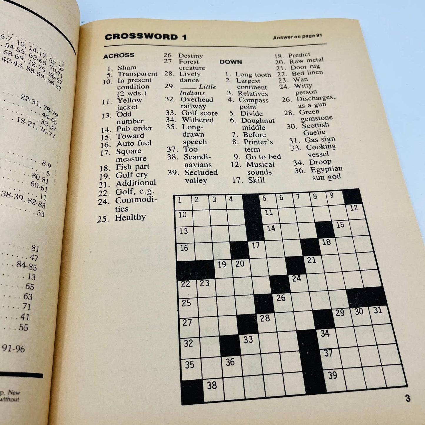 1981 NOS Finest Crossword Puzzles Book No. 6 UNUSED BA4