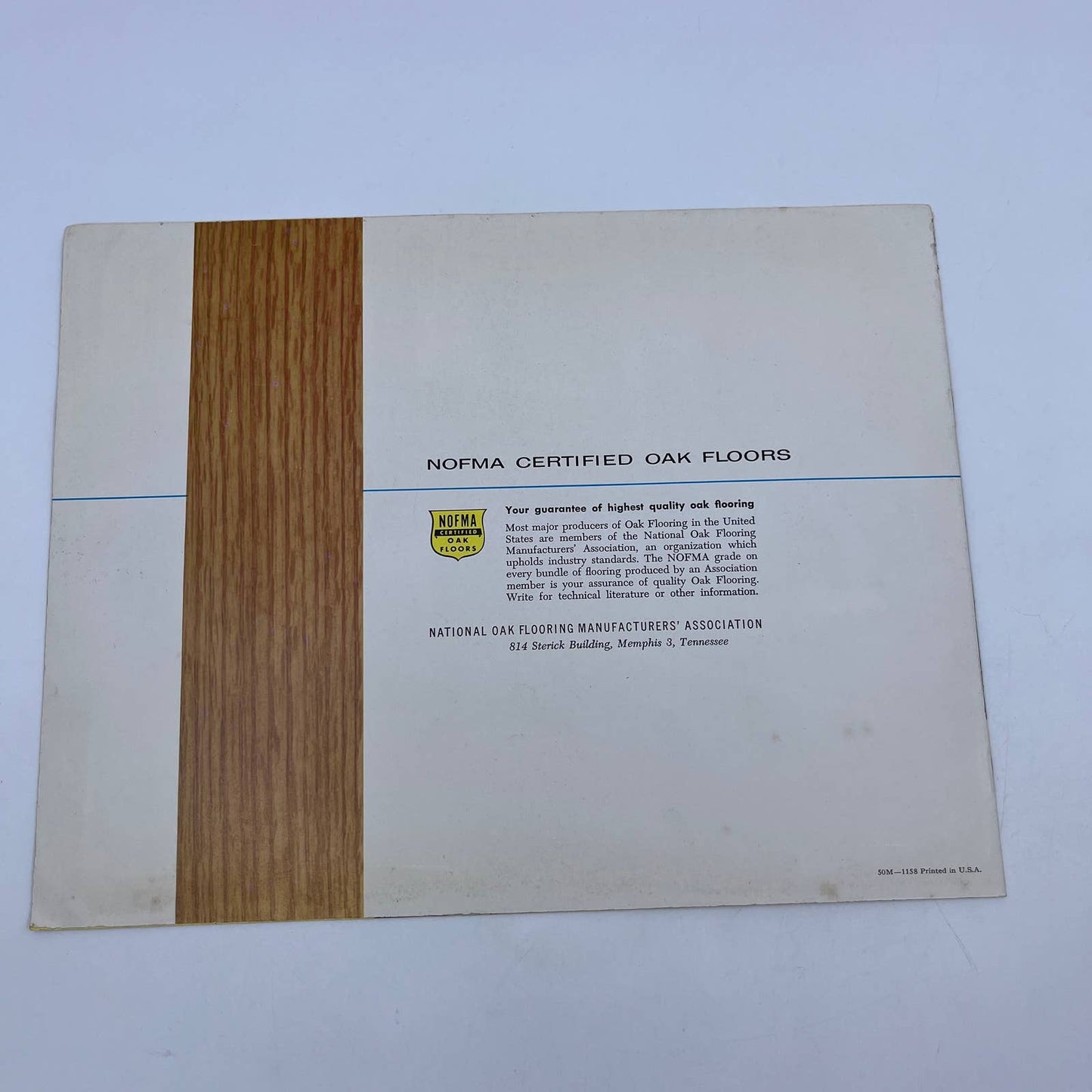 1950s MCM NOFMA Oak Floors Advertising Booklet Brochure TH7