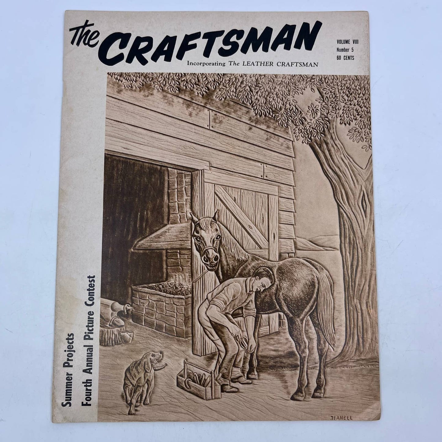 1964 July - The Craftsman Magazine Braided Belt Indian Beadwork Leathercraft TH8