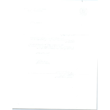 Embassy of Pakistan to US Letterhead Memo M.A. Jafri 3/8/63 B14
