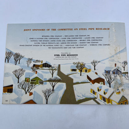 1950 MCM Steel Pipe Radiant Panel Heating Modern Living Booklet Brochure V39-1