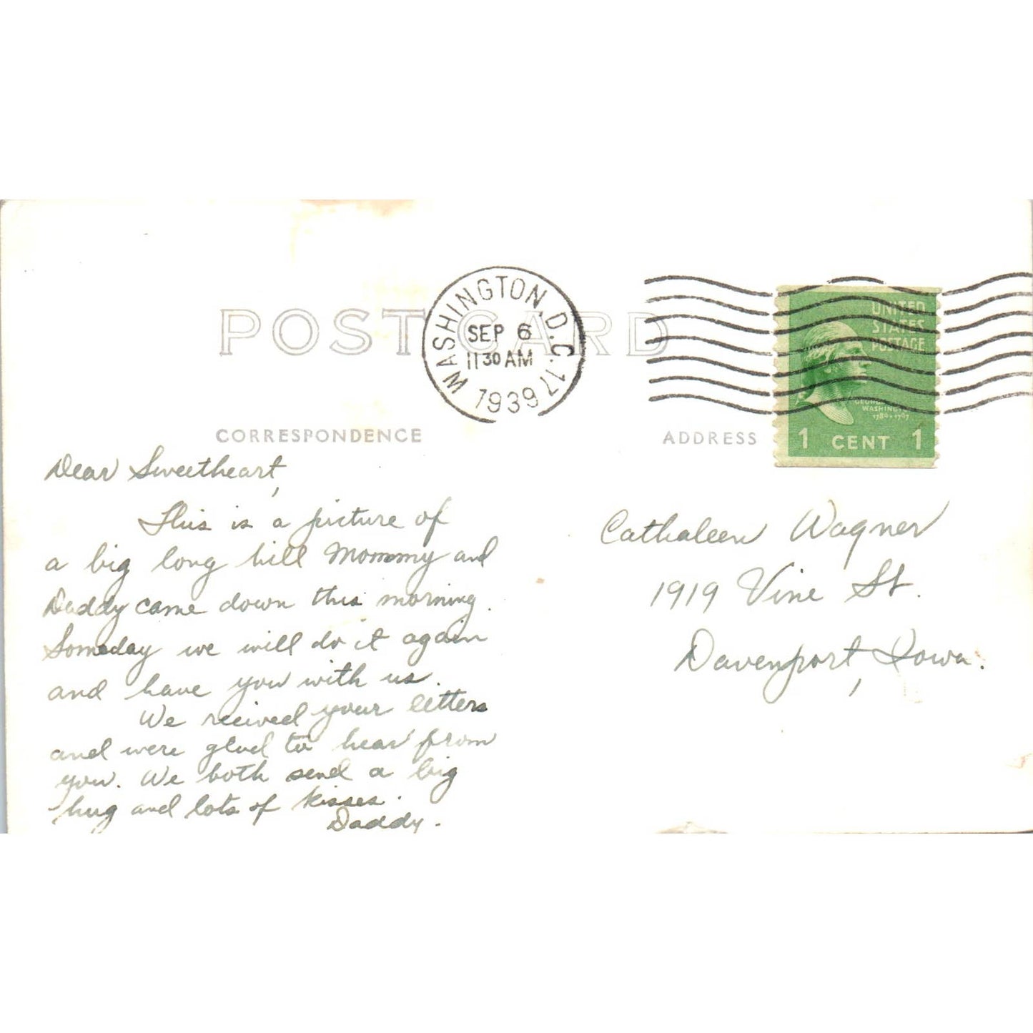 US 40 East of Cumberland Maryland 1939 RPPC Original Postcard TK1-25