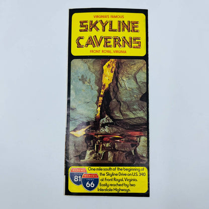 1970s Skyline Caverns Front Royal VA Brochure SC1