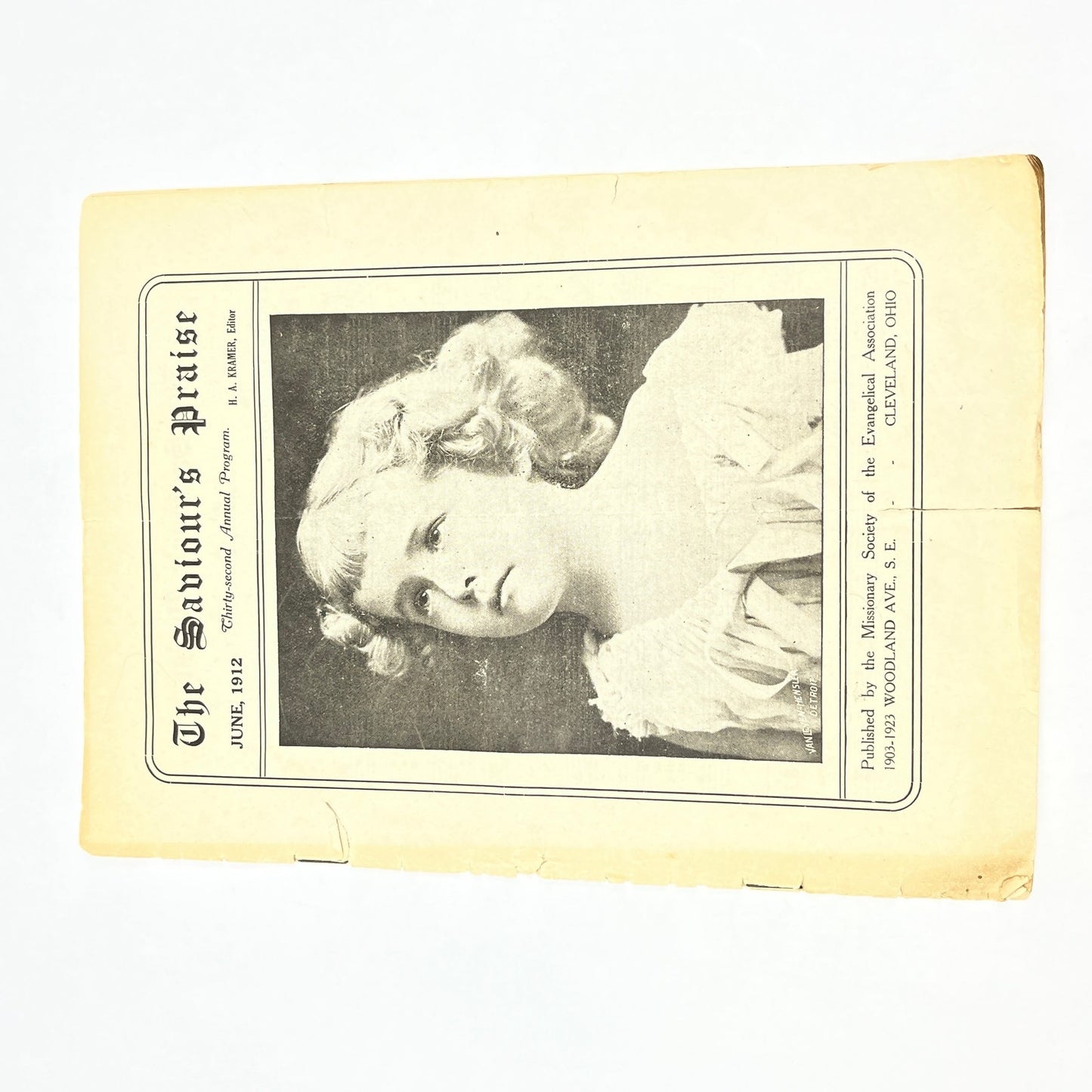 1912 The Saviour's Praise Christian Sheet Music Booklet Cleveland OH L4-6